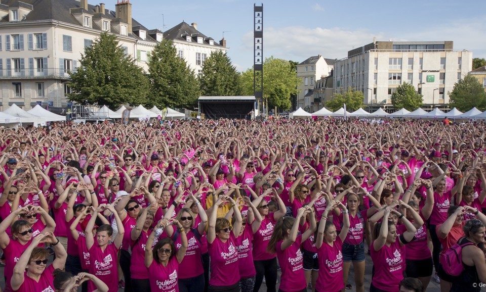 Échauffement avant une course
