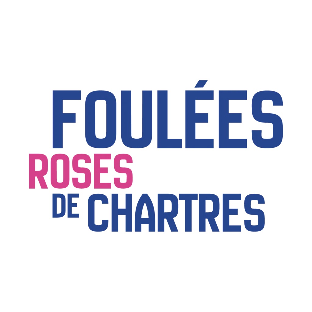 Logo officiel Foulées Roses de Chartres